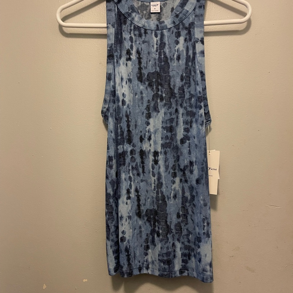 Old Navy Blue Tie-Dye Tank Top